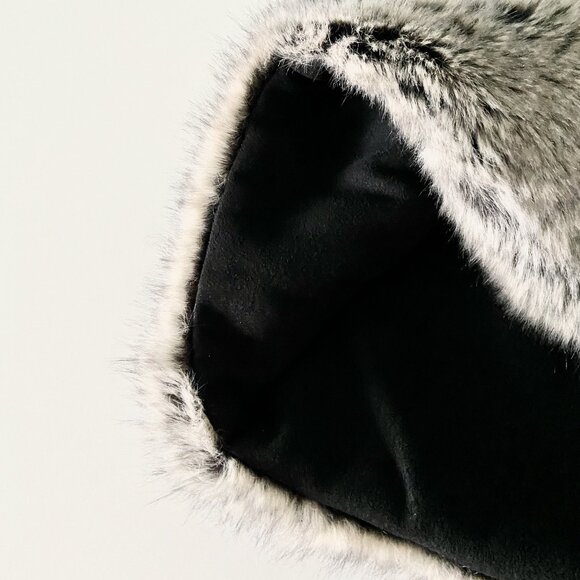 Grey Faux Fur Infinity Scarf - Picture 2 of 5